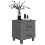 Mesitas noche 2 uds HAMAR pino macizo gris oscuro 40x35x44,5 cm de , Mesitas de noche - Ref: Foro24-340410, Precio: 86,74 €, ...