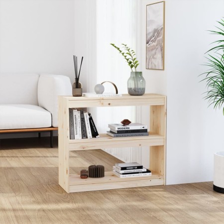 Estantería/divisor de espacios madera de pino 80x30x71,5 cm de , Librerías y estanterías - Ref: Foro24-808183, Precio: 61,01 ...