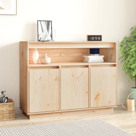 Aparador de madera maciza de pino 104,5x34x80 cm de , Aparadores - Ref: Foro24-814389, Precio: 122,06 €, Descuento: %