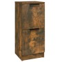 Aparador madera contrachapada color roble ahumado 30x30x70 cm de , Aparadores - Ref: Foro24-817018, Precio: 41,64 €, Descuent...