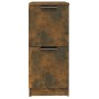 Aparador madera contrachapada color roble ahumado 30x30x70 cm de , Aparadores - Ref: Foro24-817018, Precio: 41,64 €, Descuent...