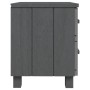 Mesita de noche HAMAR pino macizo gris oscuro 40x35x44,5 cm de , Mesitas de noche - Ref: Foro24-340406, Precio: 48,51 €, Desc...