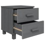 Mesita de noche HAMAR pino macizo gris oscuro 40x35x44,5 cm de , Mesitas de noche - Ref: Foro24-340406, Precio: 48,51 €, Desc...