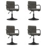 Sillas de comedor giratorias 4 unidades terciopelo gris oscuro de , Sillas de comedor - Ref: Foro24-3087920, Precio: 253,20 €...