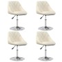 Sillas de comedor giratorias 4 unidades terciopelo color crema de , Sillas de comedor - Ref: Foro24-3088757, Precio: 233,17 €...