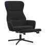 Sillón de relax con reposapiés terciopelo negro de , Sillones - Ref: Foro24-3097501, Precio: 118,53 €, Descuento: %