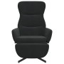 Sillón de relax con reposapiés terciopelo negro de , Sillones - Ref: Foro24-3097501, Precio: 118,53 €, Descuento: %
