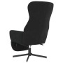 Sillón de relax con reposapiés terciopelo negro de , Sillones - Ref: Foro24-3097501, Precio: 118,53 €, Descuento: %