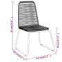 Juego de comedor para jardín 3 piezas negro de , Conjuntos de jardín - Ref: Foro24-3099095, Precio: 220,60 €, Descuento: %