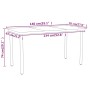 Juego de comedor para jardín 7 piezas negro de , Conjuntos de jardín - Ref: Foro24-3099104, Precio: 503,42 €, Descuento: %