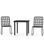 Juego de comedor para jardín 3 piezas negro de , Conjuntos de jardín - Ref: Foro24-3099167, Precio: 308,26 €, Descuento: %