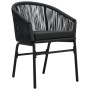 Juego de comedor para jardín 5 piezas negro de , Conjuntos de jardín - Ref: Foro24-3099240, Precio: 462,57 €, Descuento: %