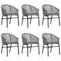 Juego de comedor de jardín 7 piezas ratán sintético gris de , Conjuntos de jardín - Ref: Foro24-3099254, Precio: 650,56 €, De...