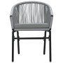 Juego de comedor de jardín 7 piezas ratán sintético gris de , Conjuntos de jardín - Ref: Foro24-3099254, Precio: 650,56 €, De...