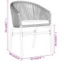 Juego de comedor de jardín 7 piezas ratán sintético gris de , Conjuntos de jardín - Ref: Foro24-3099254, Precio: 650,56 €, De...
