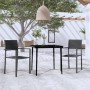 Juego de comedor para jardín 3 piezas negro de , Conjuntos de jardín - Ref: Foro24-3099275, Precio: 217,72 €, Descuento: %