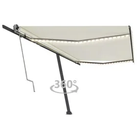 Toldo automático con LED y sensor de viento crema 500x300 cm de vidaXL, Toldos - Ref: Foro24-3069792, Precio: 754,66 €, Descu...