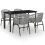 Juego de comedor para jardín 5 piezas ratán sintético gris de , Conjuntos de jardín - Ref: Foro24-3099235, Precio: 452,75 €, ...