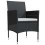 Juego de comedor de jardín 5 piezas con cojines negro de , Conjuntos de jardín - Ref: Foro24-3099282, Precio: 294,90 €, Descu...
