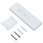 Toldo automático LED sensor de viento azul y blanco 500x300 cm de vidaXL, Toldos - Ref: Foro24-3069791, Precio: 666,95 €, Des...