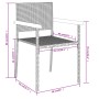 Juego de comedor de jardín 5 piezas negro de , Conjuntos de jardín - Ref: Foro24-3099415, Precio: 356,09 €, Descuento: %