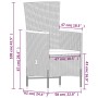 Juego de comedor de jardín 7 piezas con cojines gris de , Conjuntos de jardín - Ref: Foro24-3099469, Precio: 890,25 €, Descue...