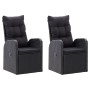 Juego de comedor de jardín 5 piezas con cojines negro de , Conjuntos de jardín - Ref: Foro24-3099481, Precio: 805,94 €, Descu...