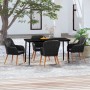 Juego de comedor de jardín 5 piezas con cojines negro de , Conjuntos de jardín - Ref: Foro24-3099519, Precio: 534,83 €, Descu...