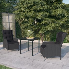 Juego de comedor de jardín 3 piezas gris oscuro de , Conjuntos de jardín - Ref: Foro24-3099637, Precio: 590,18 €, Descuento: %