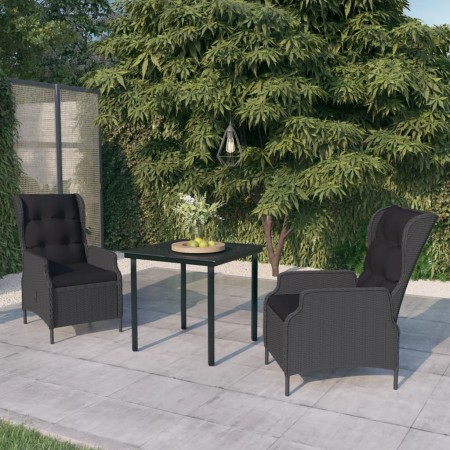 Juego de comedor de jardín 3 piezas gris oscuro de , Conjuntos de jardín - Ref: Foro24-3099637, Precio: 590,18 €, Descuento: %