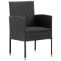 Juego de comedor para jardín 5 piezas negro de , Conjuntos de jardín - Ref: Foro24-3099614, Precio: 333,06 €, Descuento: %