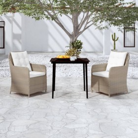 Juego de comedor de jardín 3 piezas marrón de , Conjuntos de jardín - Ref: Foro24-3099565, Precio: 434,10 €, Descuento: %