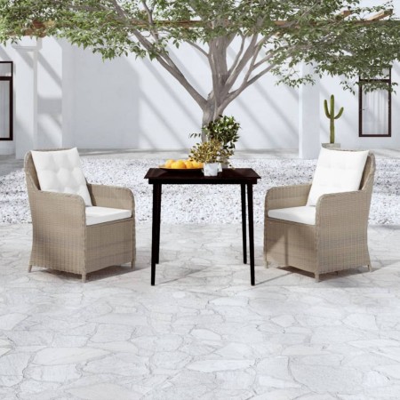 Juego de comedor de jardín 3 piezas marrón de , Conjuntos de jardín - Ref: Foro24-3099565, Precio: 434,10 €, Descuento: %