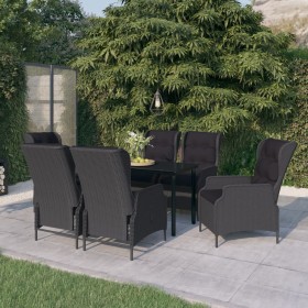 Juego de comedor de jardín 7 piezas gris oscuro de , Conjuntos de jardín - Ref: Foro24-3099640, Precio: 1,00 €, Descuento: %