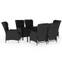 Juego de comedor de jardín 7 piezas gris oscuro de , Conjuntos de jardín - Ref: Foro24-3099640, Precio: 1,00 €, Descuento: %