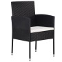 Juego de comedor para jardín 5 piezas negro de , Conjuntos de jardín - Ref: Foro24-3099621, Precio: 270,66 €, Descuento: %
