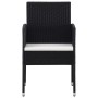 Juego de comedor para jardín 5 piezas negro de , Conjuntos de jardín - Ref: Foro24-3099621, Precio: 270,66 €, Descuento: %