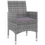 Set comedor de jardín 3 pzas y cojines ratán sintético y vidrio de , Conjuntos de jardín - Ref: Foro24-3099739, Precio: 229,4...