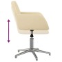 Sillas de comedor giratorias 2 unidades tela color crema de , Sillas de comedor - Ref: Foro24-3103029, Precio: 164,51 €, Desc...