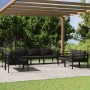 Set muebles de jardín 7 pzas y cojines aluminio gris antracita de , Conjuntos de jardín - Ref: Foro24-3107796, Precio: 1,00 €...