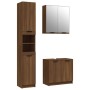 Set de muebles de baño 3 pzas madera contrachapada roble marrón de , Muebles de baño - Ref: Foro24-3115883, Precio: 220,15 €,...