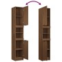 Set de muebles de baño 3 pzas madera contrachapada roble marrón de , Muebles de baño - Ref: Foro24-3115883, Precio: 220,15 €,...