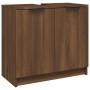 Set de muebles de baño 3 pzas madera contrachapada roble marrón de , Muebles de baño - Ref: Foro24-3115883, Precio: 220,15 €,...