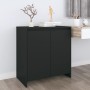 Aparador de madera contrachapada negro 70x41x75 cm de , Aparadores - Ref: Foro24-809738, Precio: 87,89 €, Descuento: %