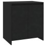 Aparador de madera contrachapada negro 70x41x75 cm de , Aparadores - Ref: Foro24-809738, Precio: 87,89 €, Descuento: %