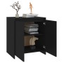 Aparador de madera contrachapada negro 70x41x75 cm de , Aparadores - Ref: Foro24-809738, Precio: 87,89 €, Descuento: %