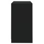 Aparador de madera contrachapada negro 70x41x75 cm de , Aparadores - Ref: Foro24-809738, Precio: 87,89 €, Descuento: %
