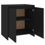 Aparador de madera contrachapada negro 70x41x75 cm de , Aparadores - Ref: Foro24-809738, Precio: 87,89 €, Descuento: %