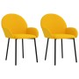 Sillas de comedor 2 unidades terciopelo amarillo de , Sillas de comedor - Ref: Foro24-344770, Precio: 107,42 €, Descuento: %