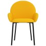 Sillas de comedor 2 unidades terciopelo amarillo de , Sillas de comedor - Ref: Foro24-344770, Precio: 107,42 €, Descuento: %